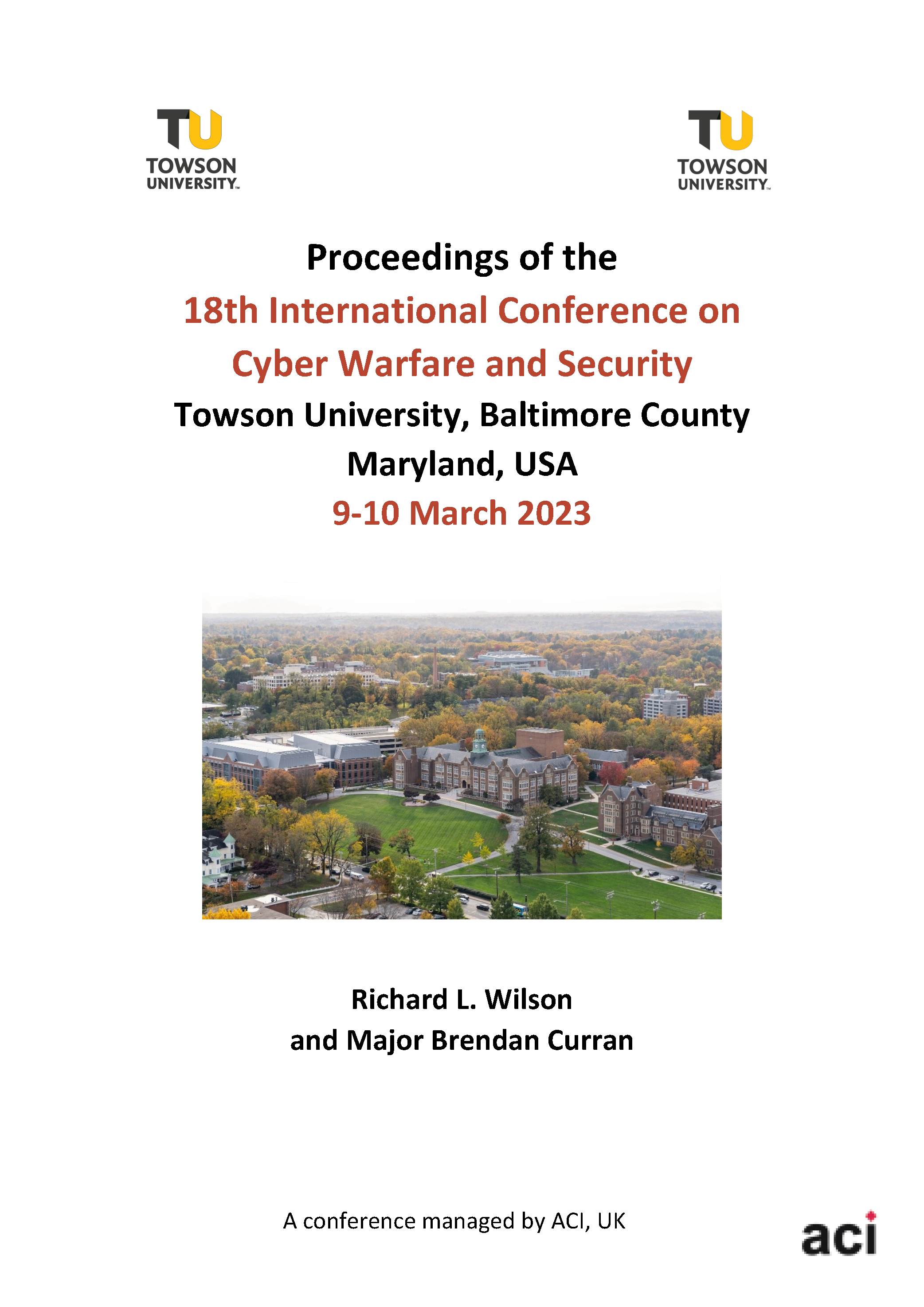 					View Vol. 18 No. 1 (2023): Proceedings of the 18th International Conference on Cyber Warfare and Security
				