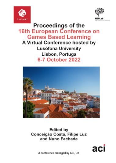 					View Vol. 16 No. 1 (2022): Proceedings of the 16th European Conference on Games Based Learning
				