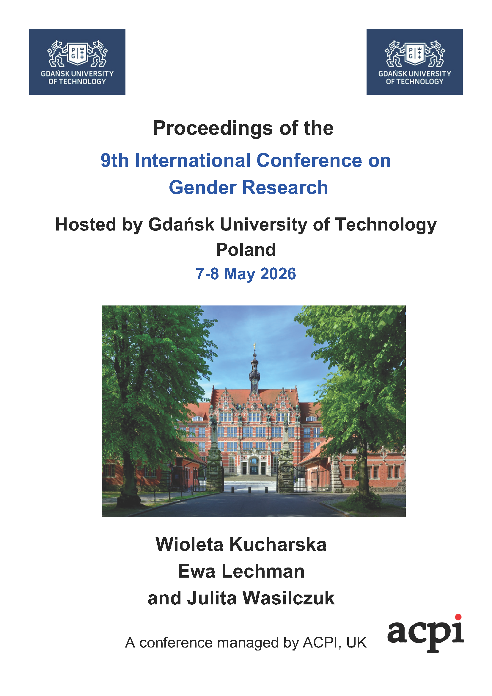 					View Vol. 9 No. 1 (2026): Proceedings of the 9th International Conference on Gender Research (ICGR 2026)
				