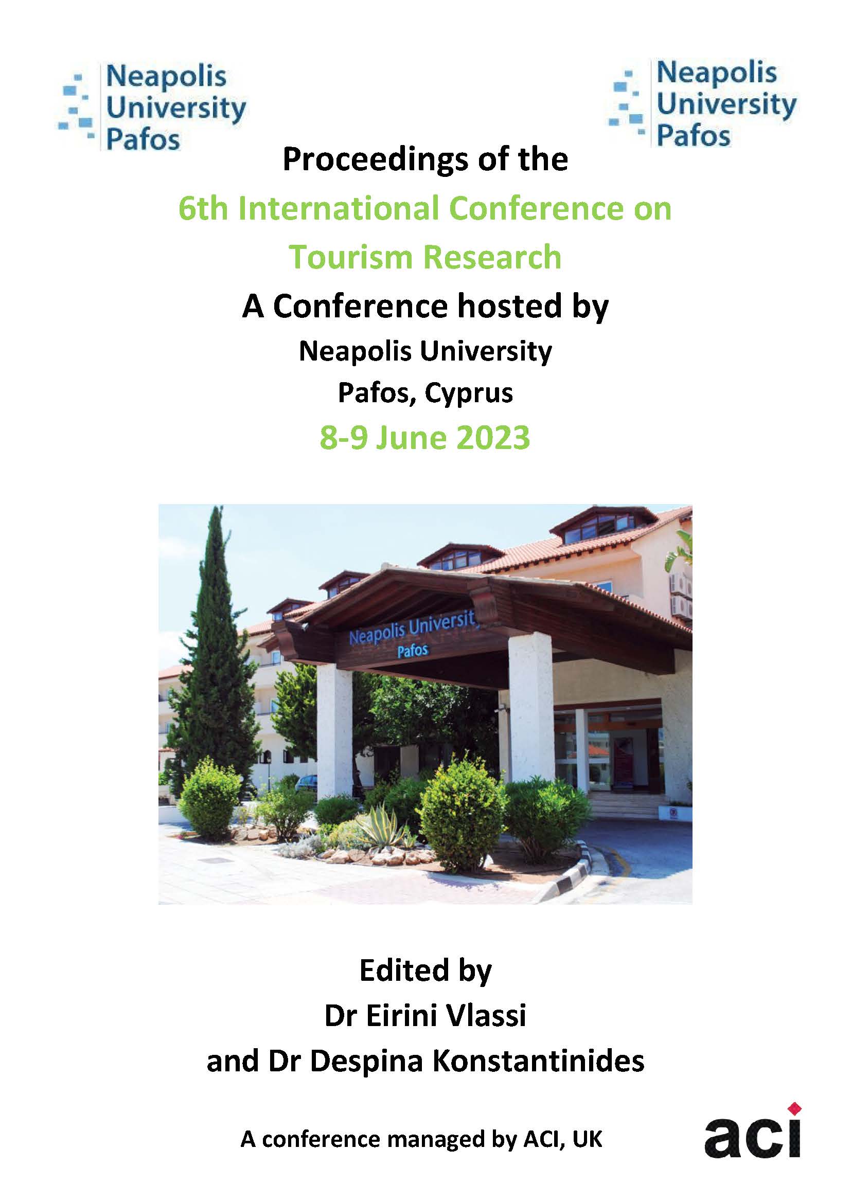 					View Vol. 6 No. 1 (2023): Proceedings of the 6th International Conference on Tourism Research - ICTR 2023
				