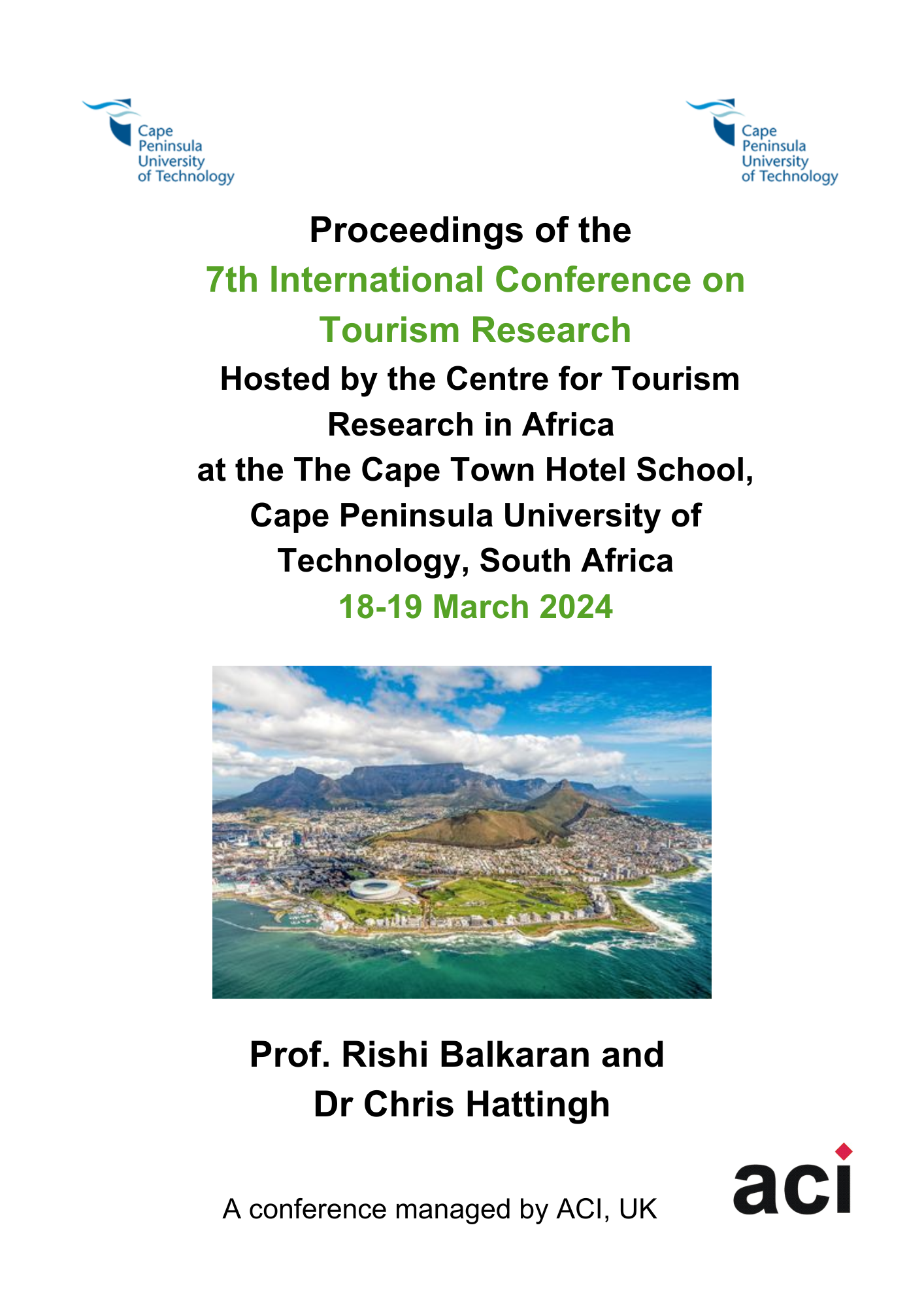 					View Vol. 7 No. 1 (2024): Proceedings of the 7th International Conference on Tourism Research
				