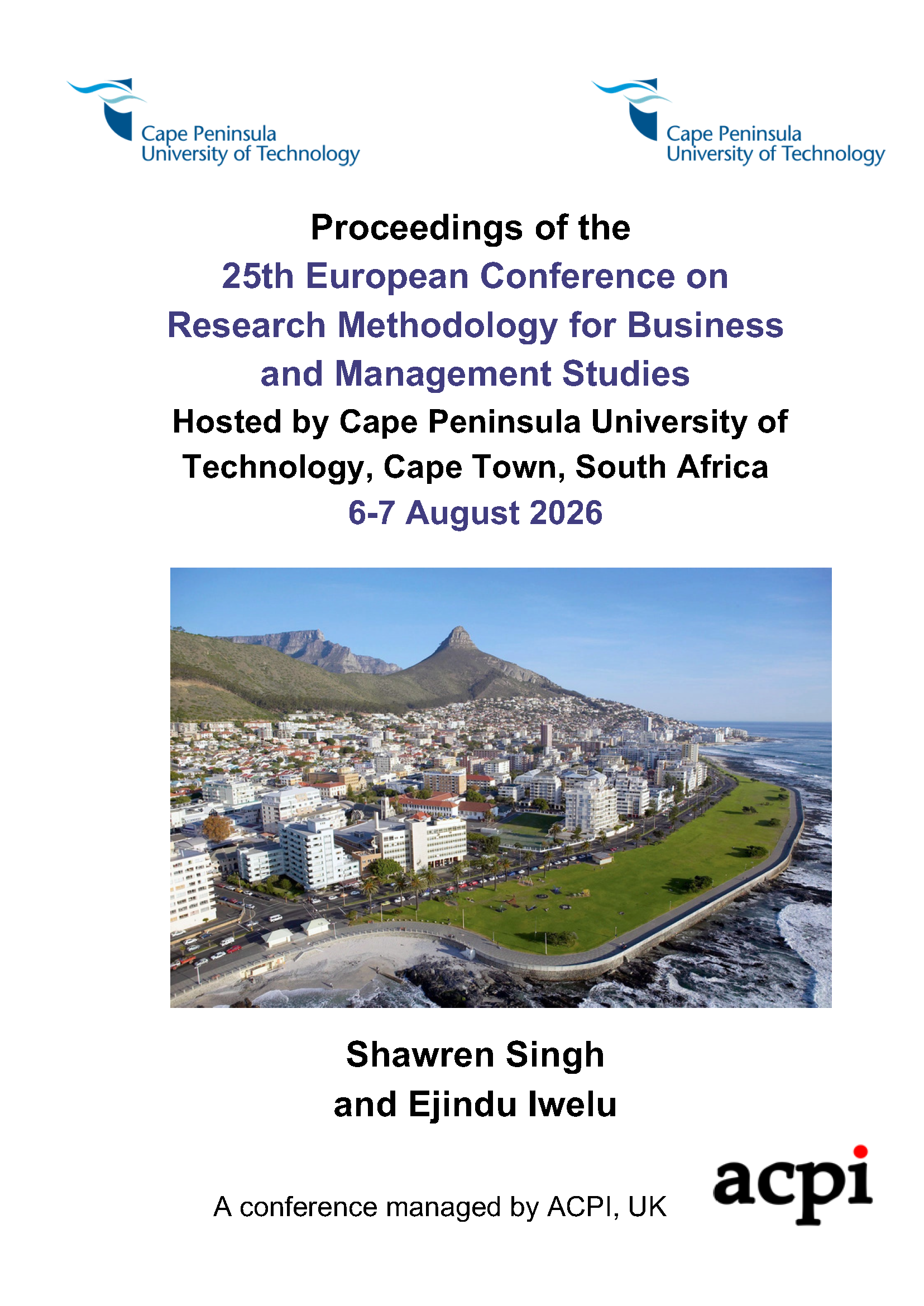 					View Vol. 25 No. 1 (2026): Proceedings of the 25th European Conference on Research Methodology for Business and Management Studies 
				