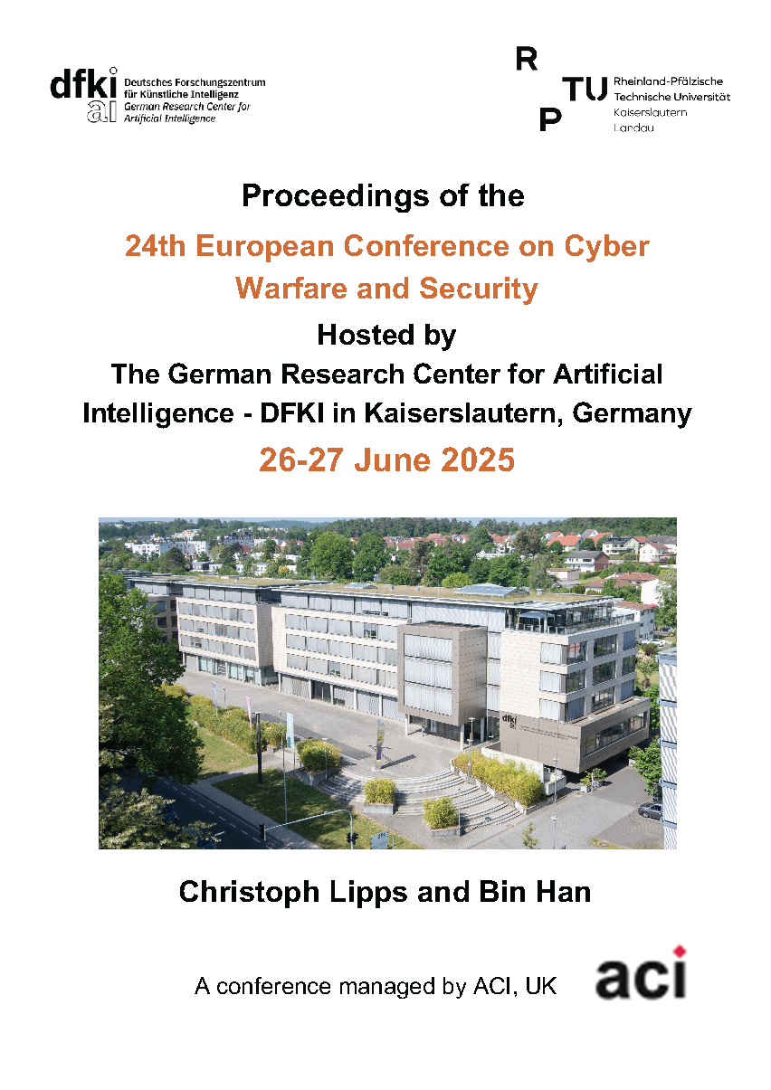 View Vol. 24 No. 1 (2025): Proceedings of the 24th European Conference on Cyber Warfare and Security
